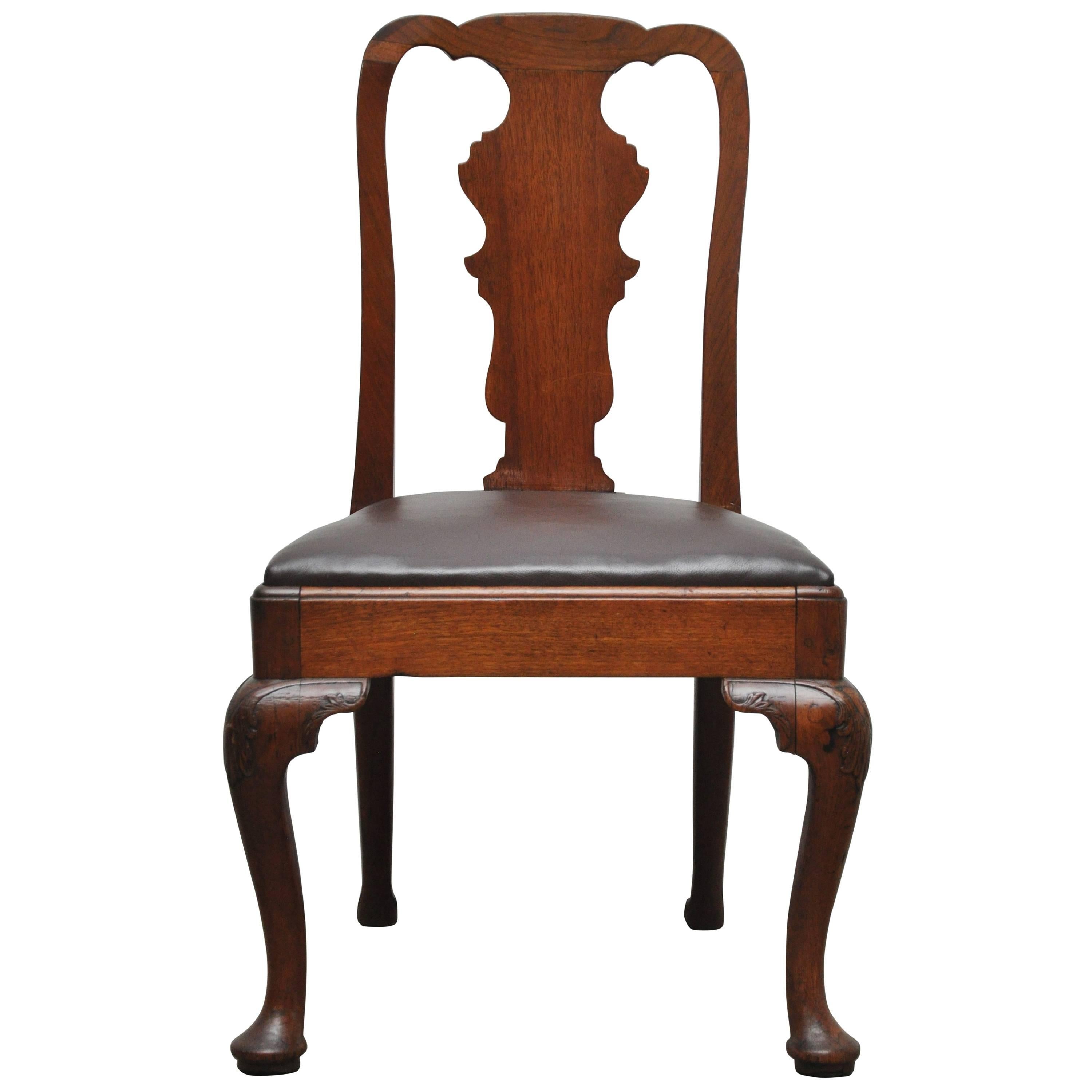 Queen Anne Style Chair For Sale