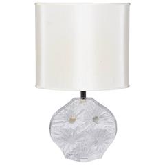 1970s Daum France Abstract Crystal Base Table Lamp 12