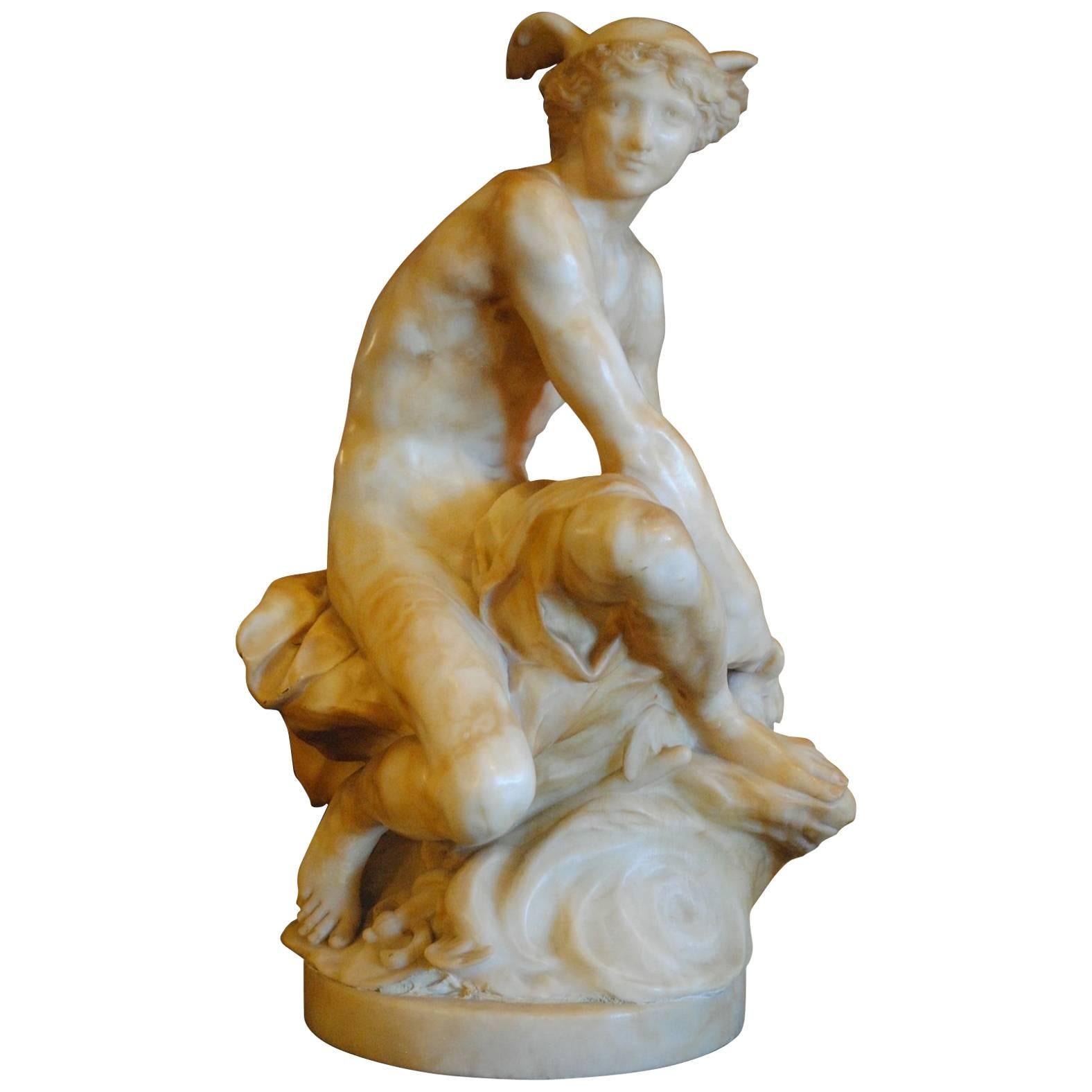 Marble Hermes Statue For Sale