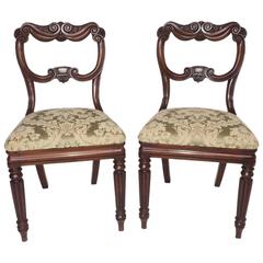 Pair of George IV Mahogany Chairs