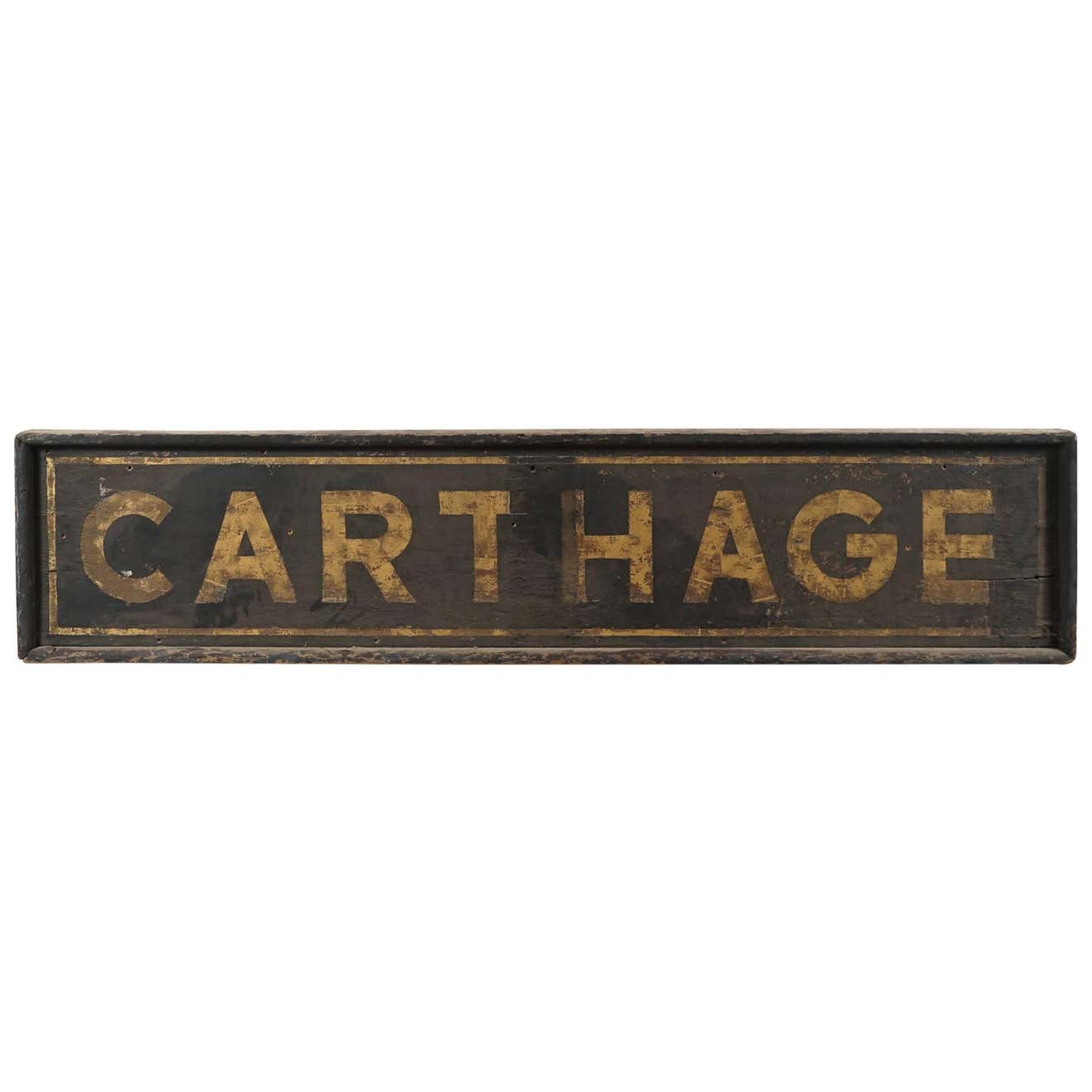 Rxr Depot Sign: Carthage, New York For Sale at 1stDibs
