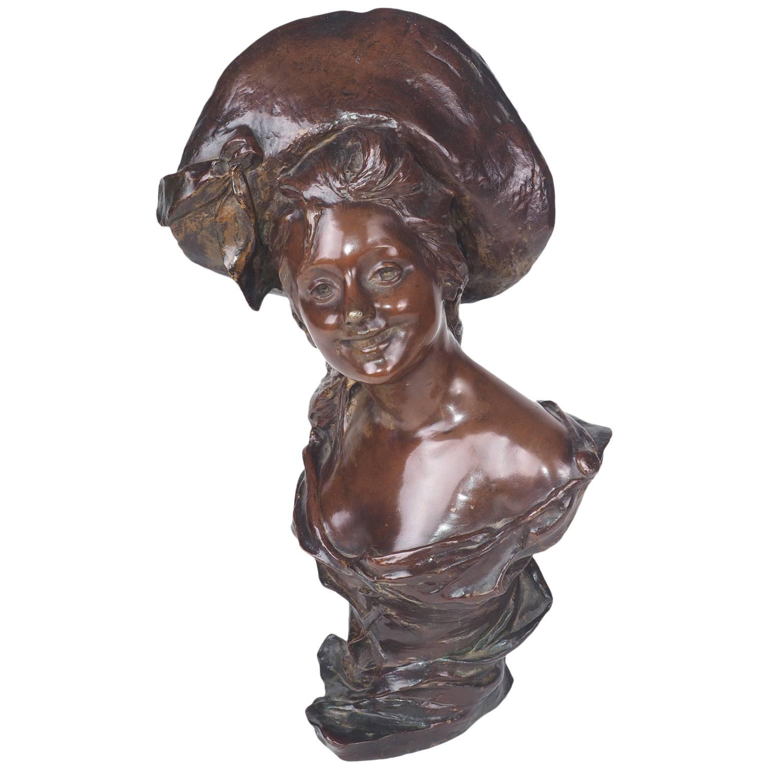 Late 19th Century French Bronze Bust For Sale