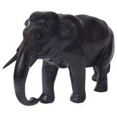 Japanese Bronze Elephant Sculpture