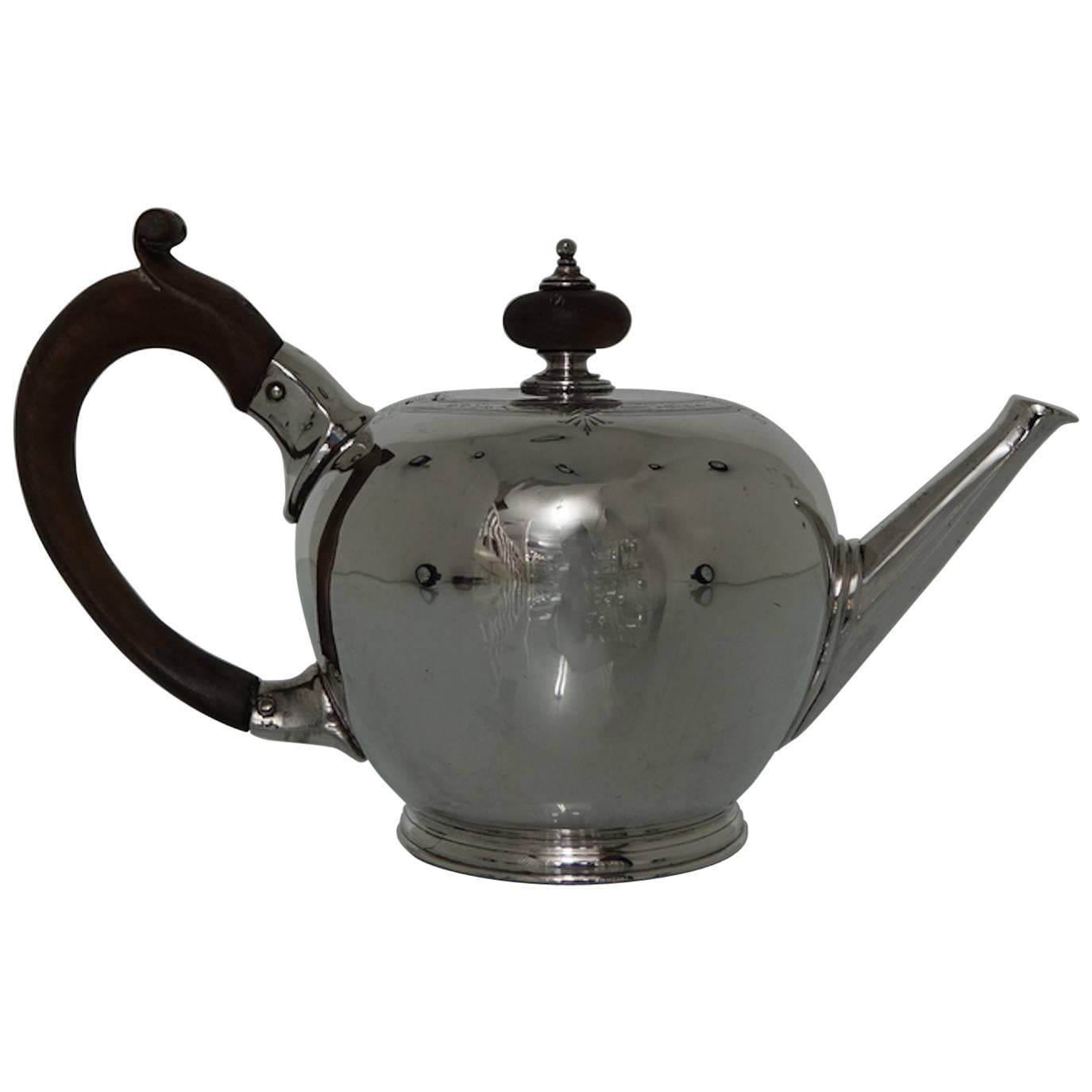 George I Teapot London 1726 Edward Vincent For Sale