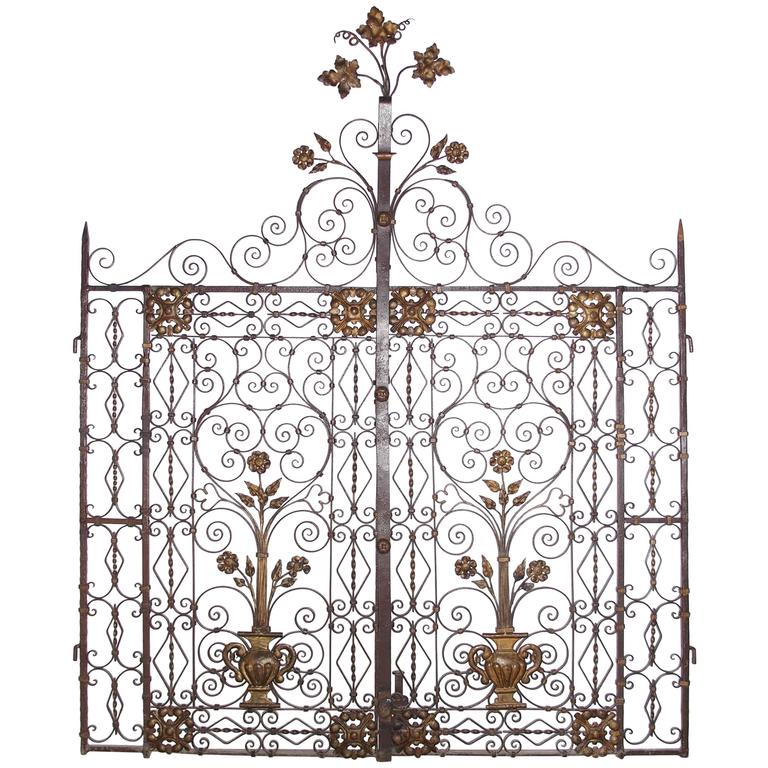 Antique Iron Gates from France, circa 1890 at 1stDibs