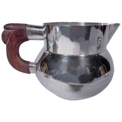 Mexican Heavy Sterling Silver Water Pitcher