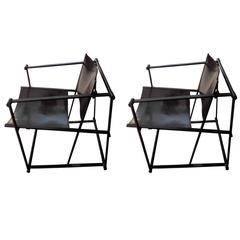 Pair of Cube Lounge Chair by Radboud Van Beekum for Pastoe