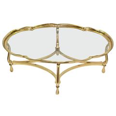1970s Italian Brass Coffee Table 1