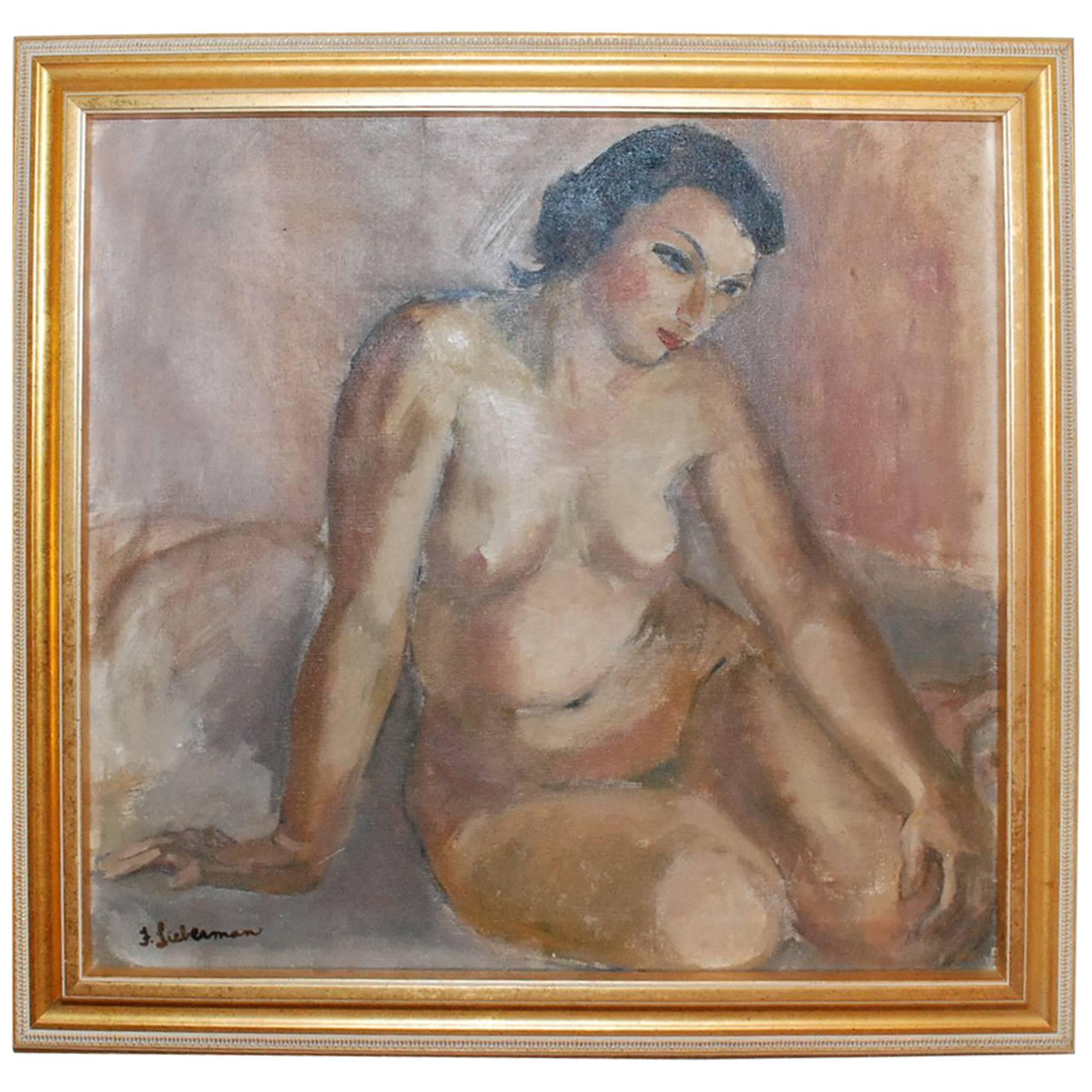 Frances Beatrice Lieberman Nude Painting For Sale