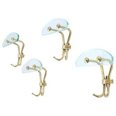 Italian Glass Coat Hooks