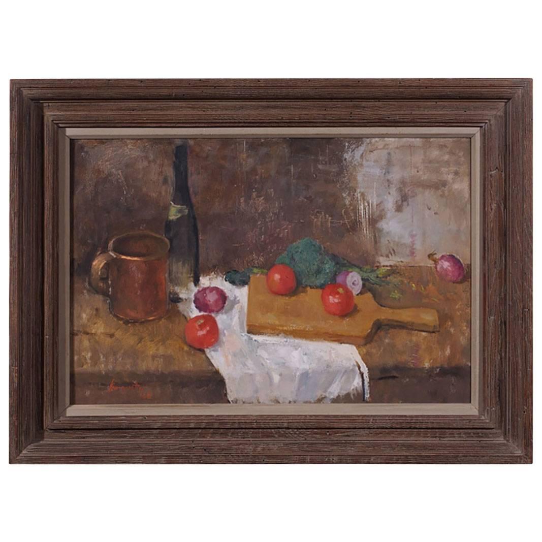 George V Augusta „Sill Life mit Kupferbecher“ im Angebot