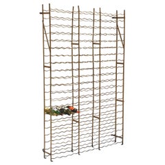 Used Extra Large French Steel Wine Crate or Mountable Cage