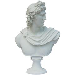 Antique "Apollo" Parian Bust