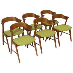 Kai Kristiansen Danish Teak Dining Chairs
