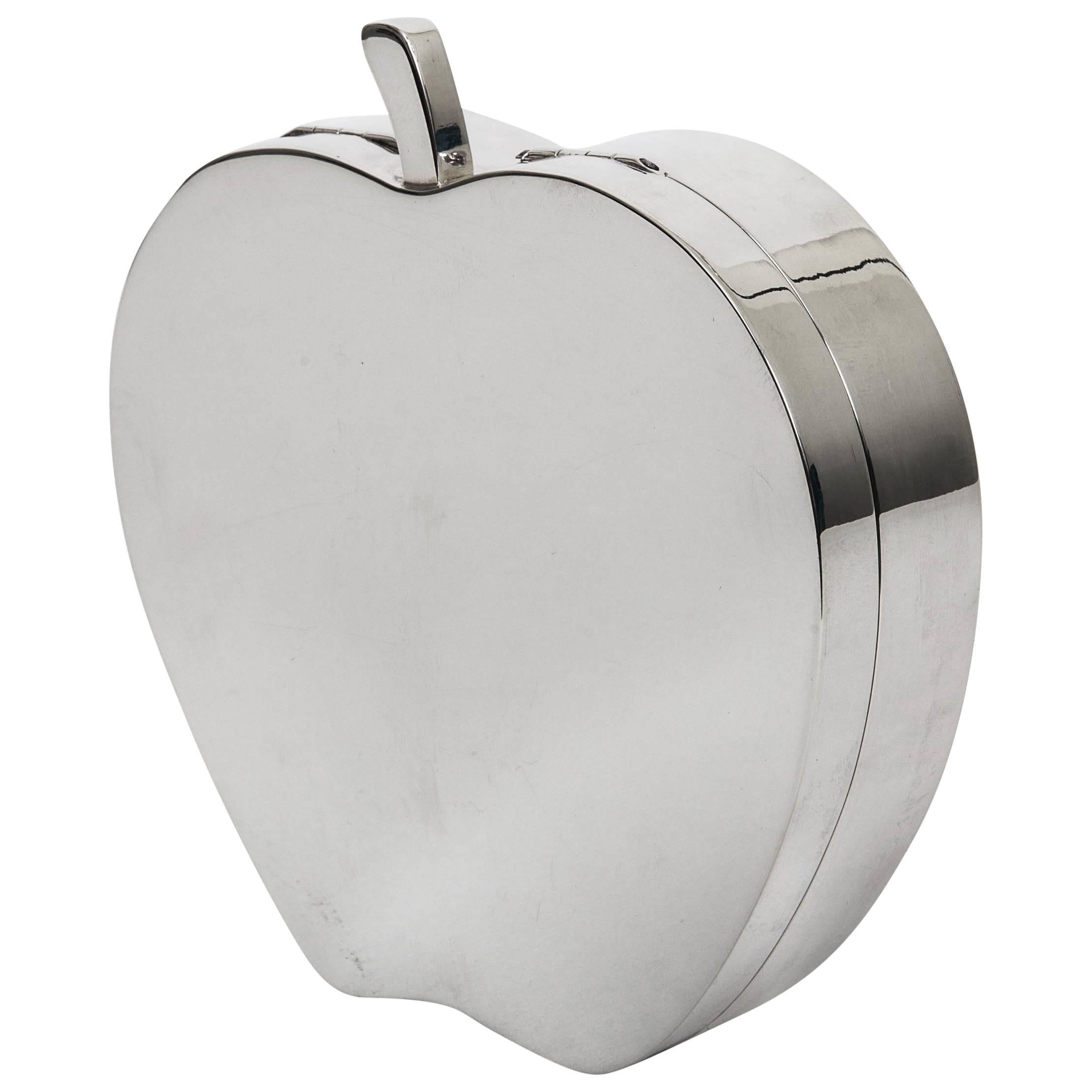 Tiffany & Co. Sterling Silver Apple Box For Sale