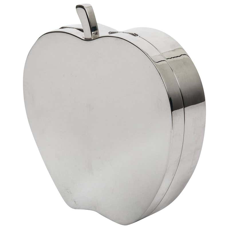 Tiffany and Co. Sterling Silver Apple Box For Sale at 1stDibs