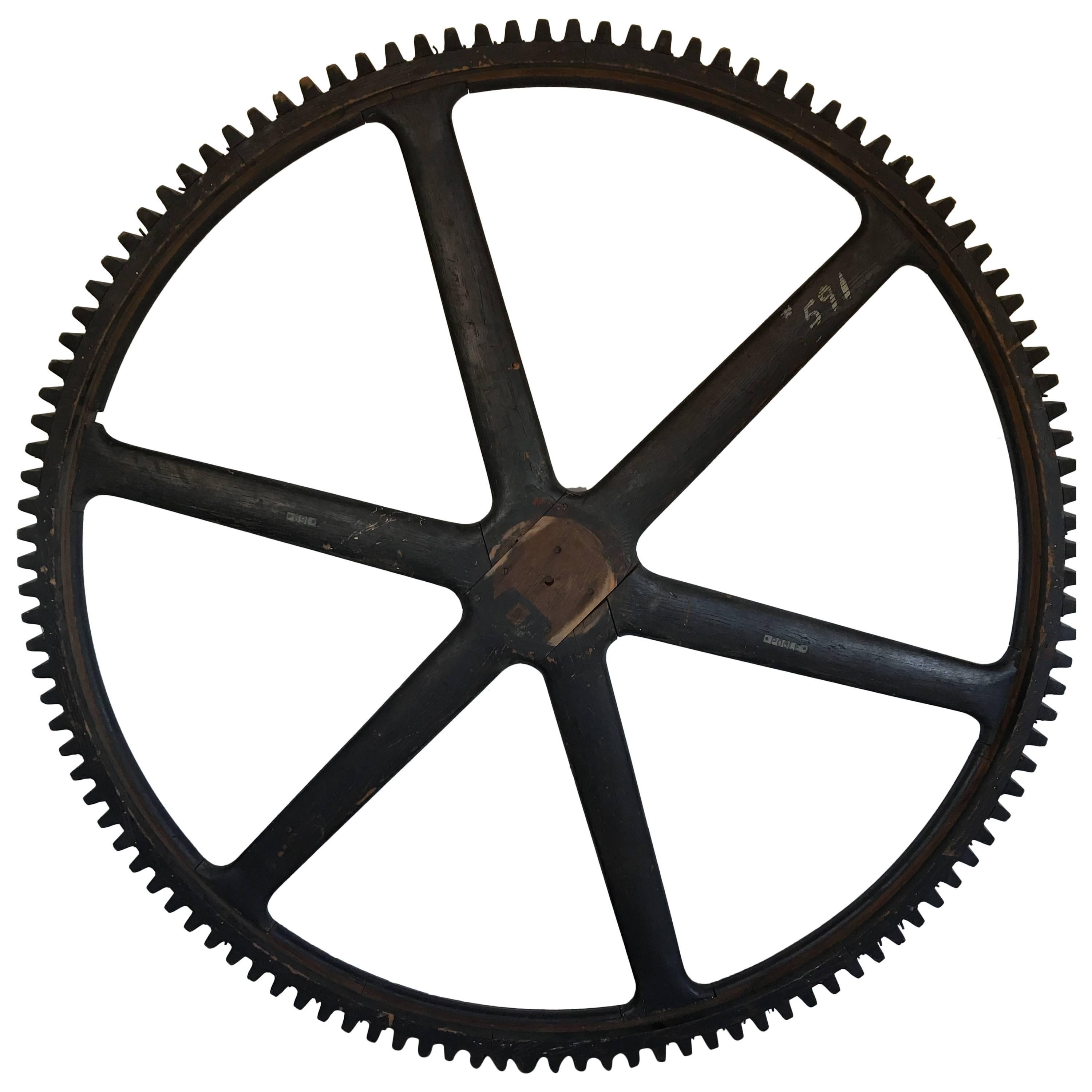 Large Industrial Size Gear Templet, circa 1900
