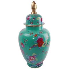 German Chinoiserie Covered Vase