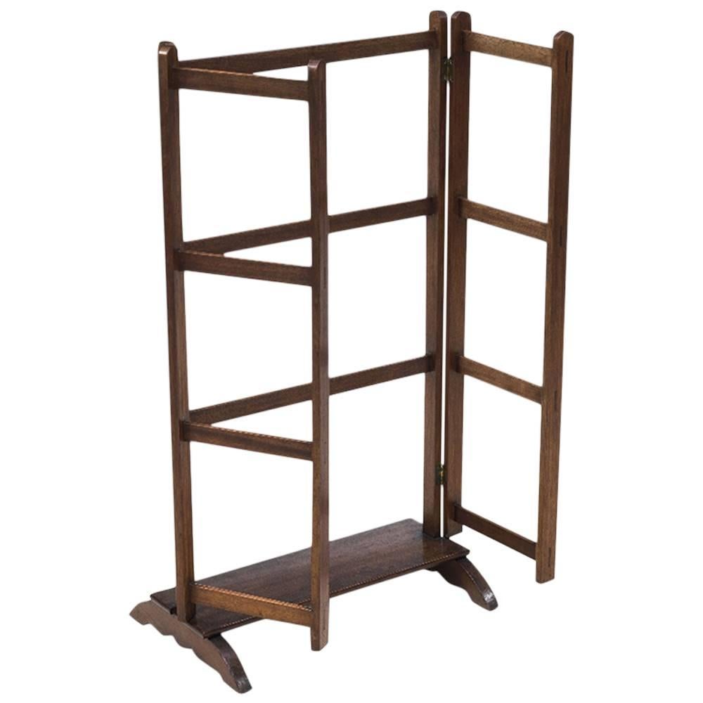 Early 20th Century Mahogany Foldable Towel Rail