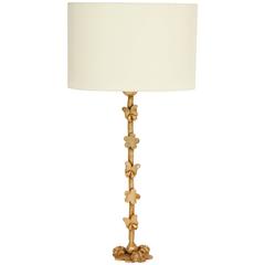 Fondica Gilt Bronze Butterfly Tall Table Lamp, 1970, France