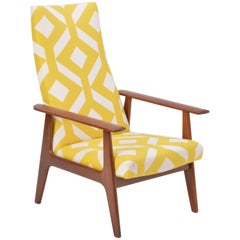 Chaise longue en teck:: style moderne du milieu du siècle:: de Topform