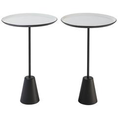 Pair of White Tom Dixon "Spot" Tables 8