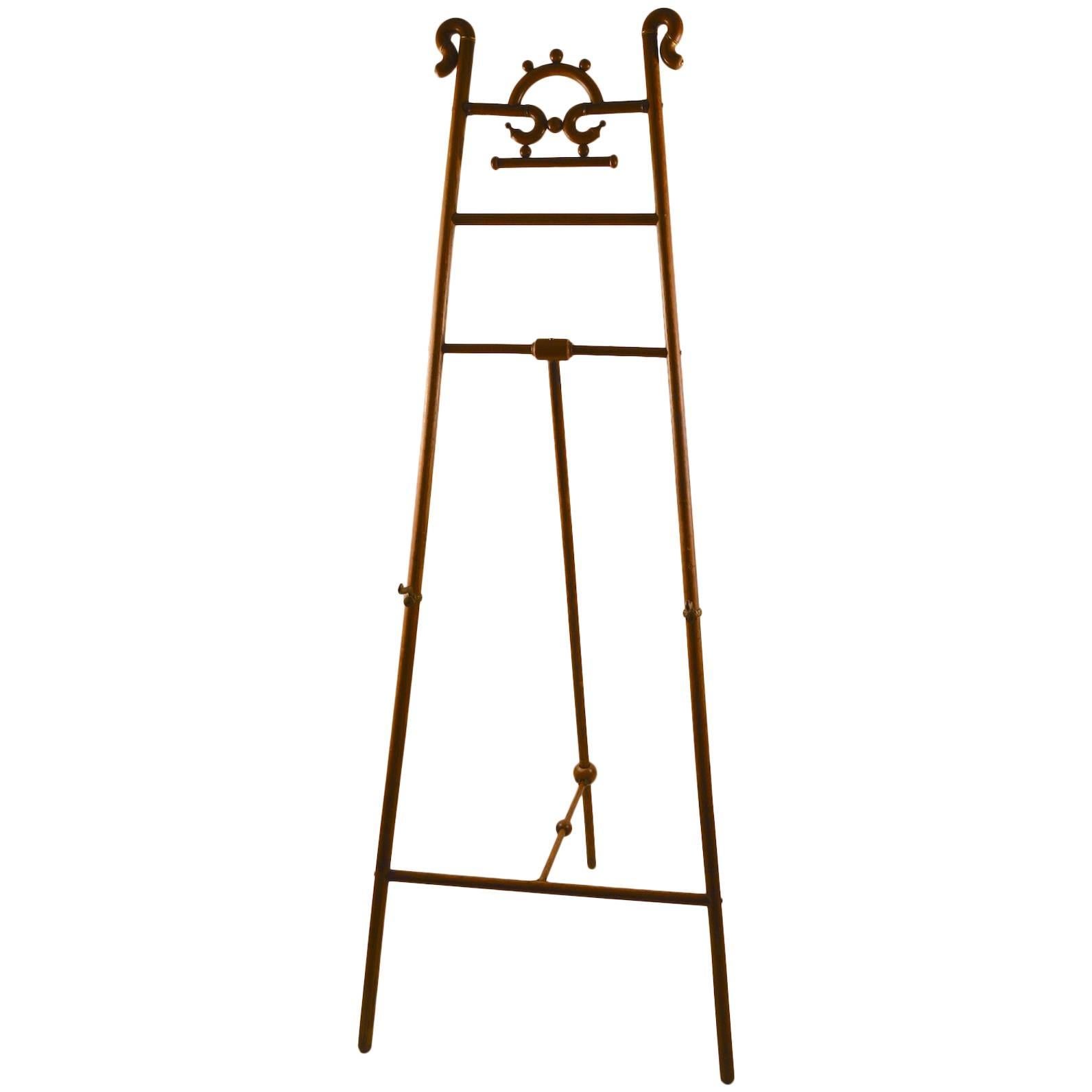 Turn of the Century Oak Stick and Ball Easel