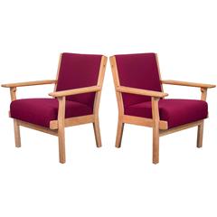 Hans Wegner Oxblood Armchairs 2
