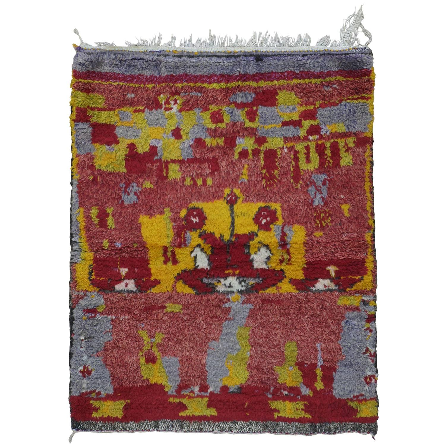 Small Tulu Rug with Abstract Design