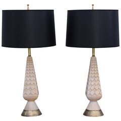 1950s Modern Ceramic Table Lamps 5