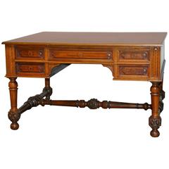 19th Century French Louis XIII Style Writing Table Desk