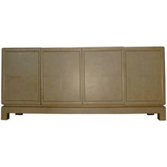 True Goatskin Sideboard or Credenza in the manner of Karl Springer