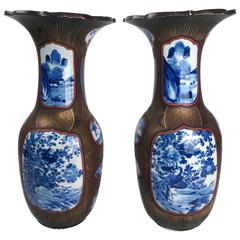 Pair of Japanese Porcelain Vases