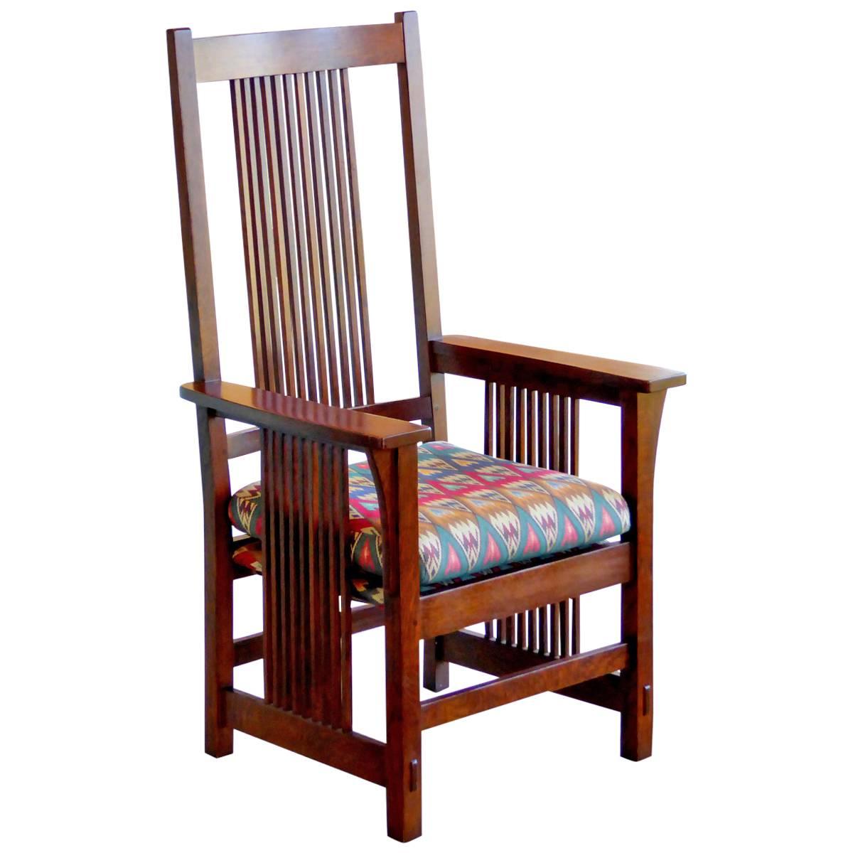 Spindle Armchair by L. & J.G. Stickley For Sale