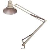 Grauer Schreibtisch, Tischlampe von Luxo