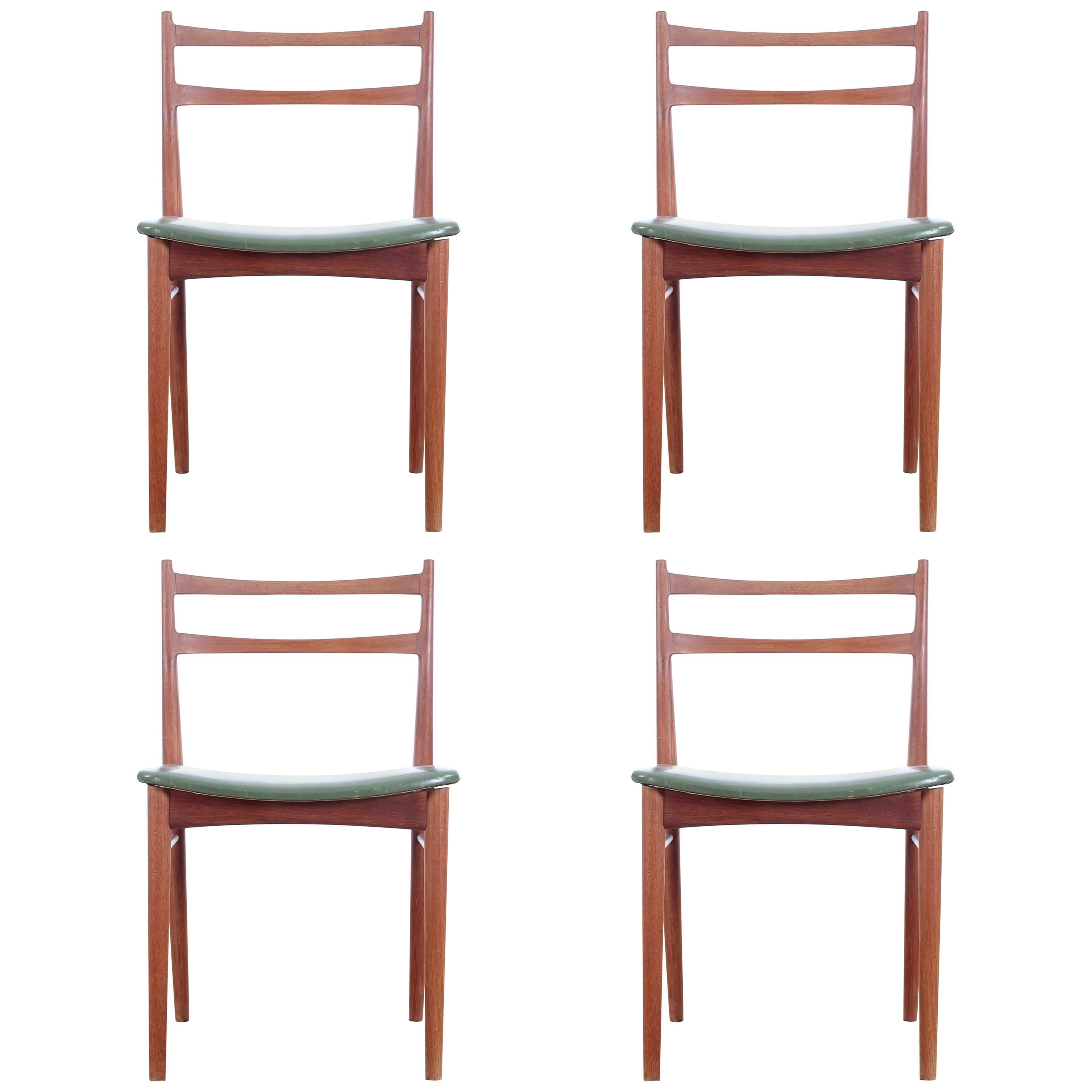 Set of Four Scandinavian Teak Chairs