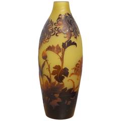 Large French D'Argental Cameo Vase, circa 1920