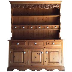 Fabulous Antique Style Large Welsh Dresser Solid Pine Farmhouse Spice Drawers