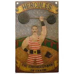 Fantastic Circus, Carnival Advertising Wooden Sign Folk Art, Americana