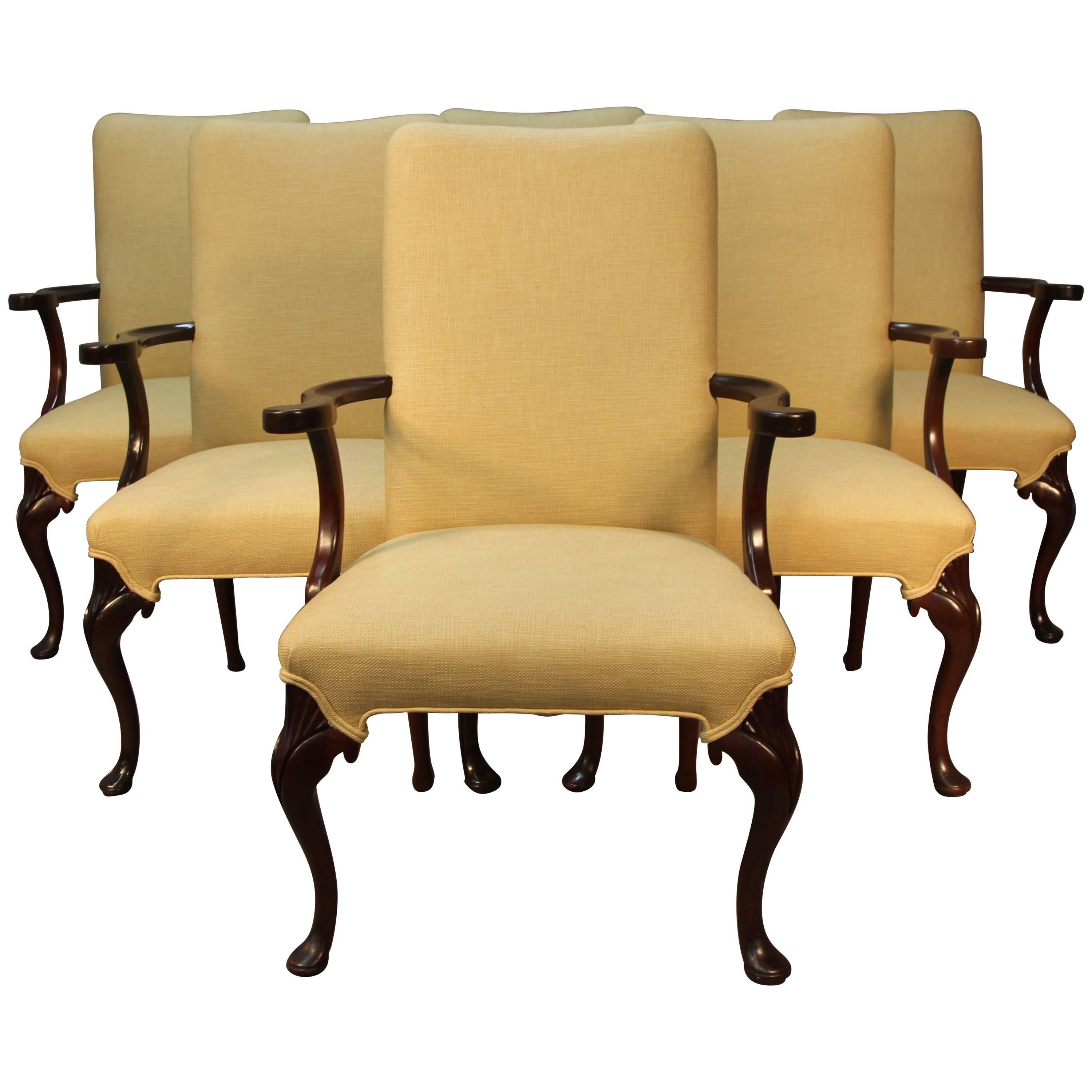 Six Hickory & Co. Armchairs Dining/Conference/Library For Sale