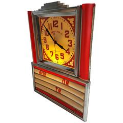 Vintage Art Deco Light-Up Clock