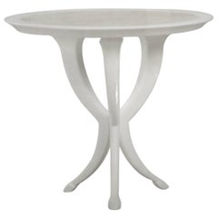 Pimlico End Table by Ferrell & Mittman with Calf Skin Top