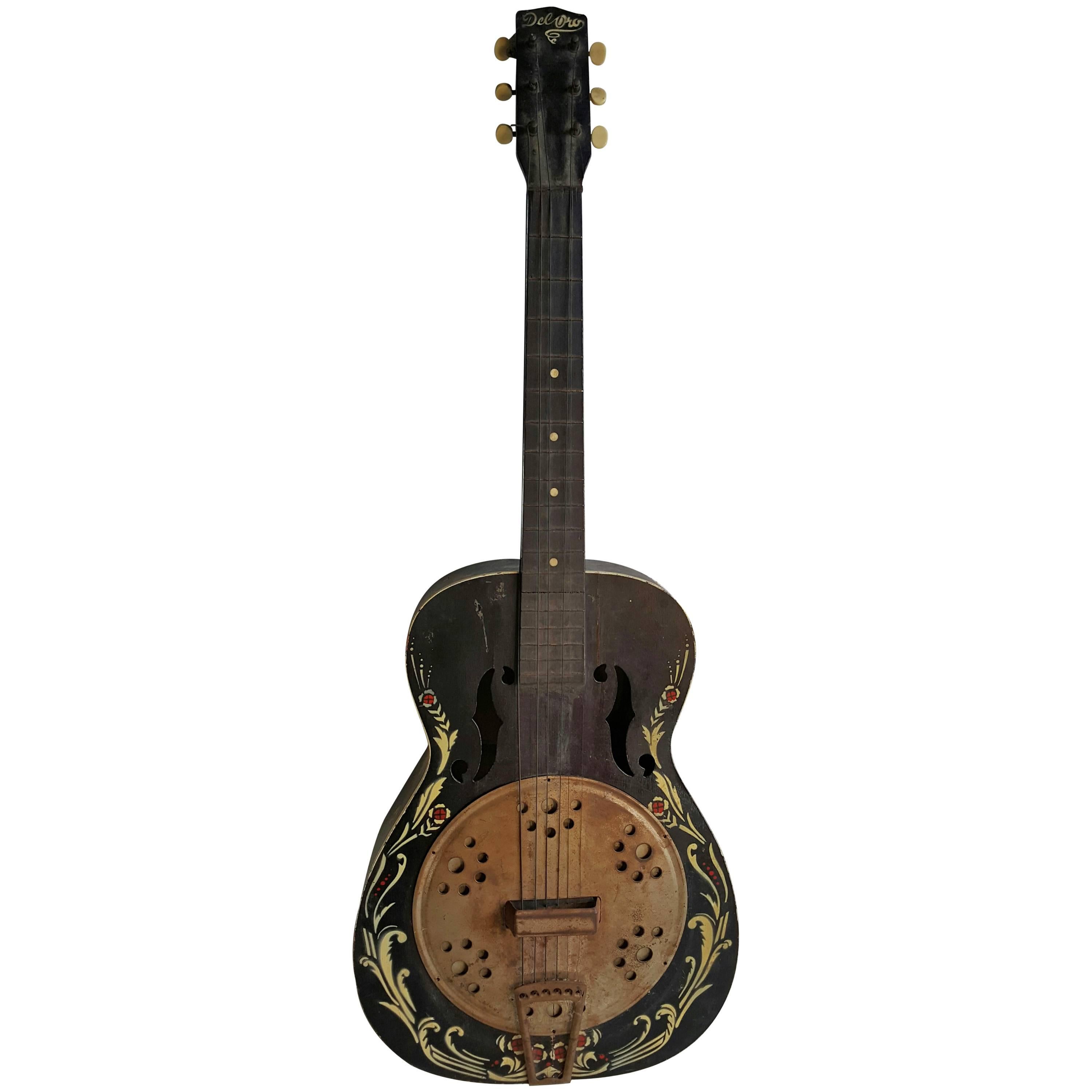 1930 Folk Art Kay Del Oro Faux Resonator Guitar