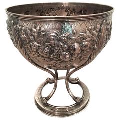 S. Kirk & Son Sterling Silver Repousse Footed Bowl