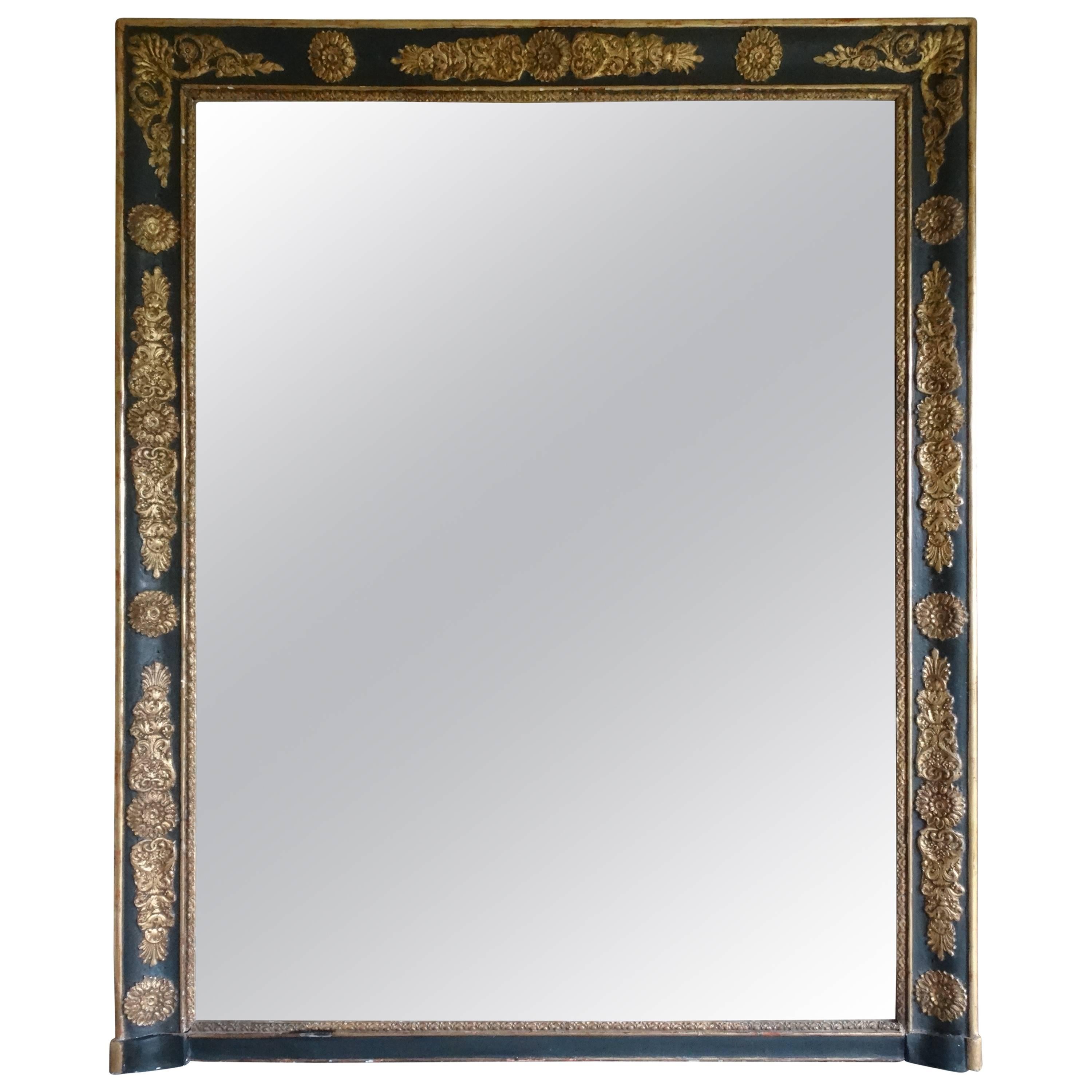 19th Century Empire Style French Antique Mirror For Sale