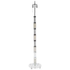 Chrome and Lucite Floor Lamp 11