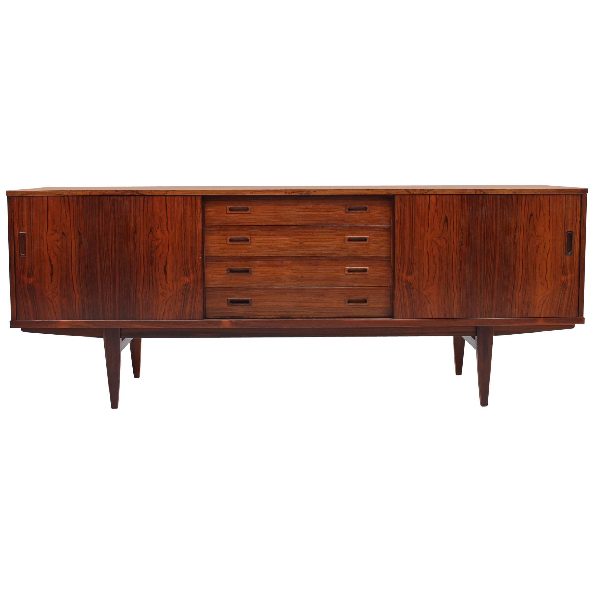 Rosewood Credenza by Lyby Mobler, Danish, Mid-Century Modern For Sale