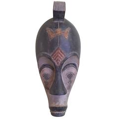 African Gabon Elongated Tribal Carved Mask