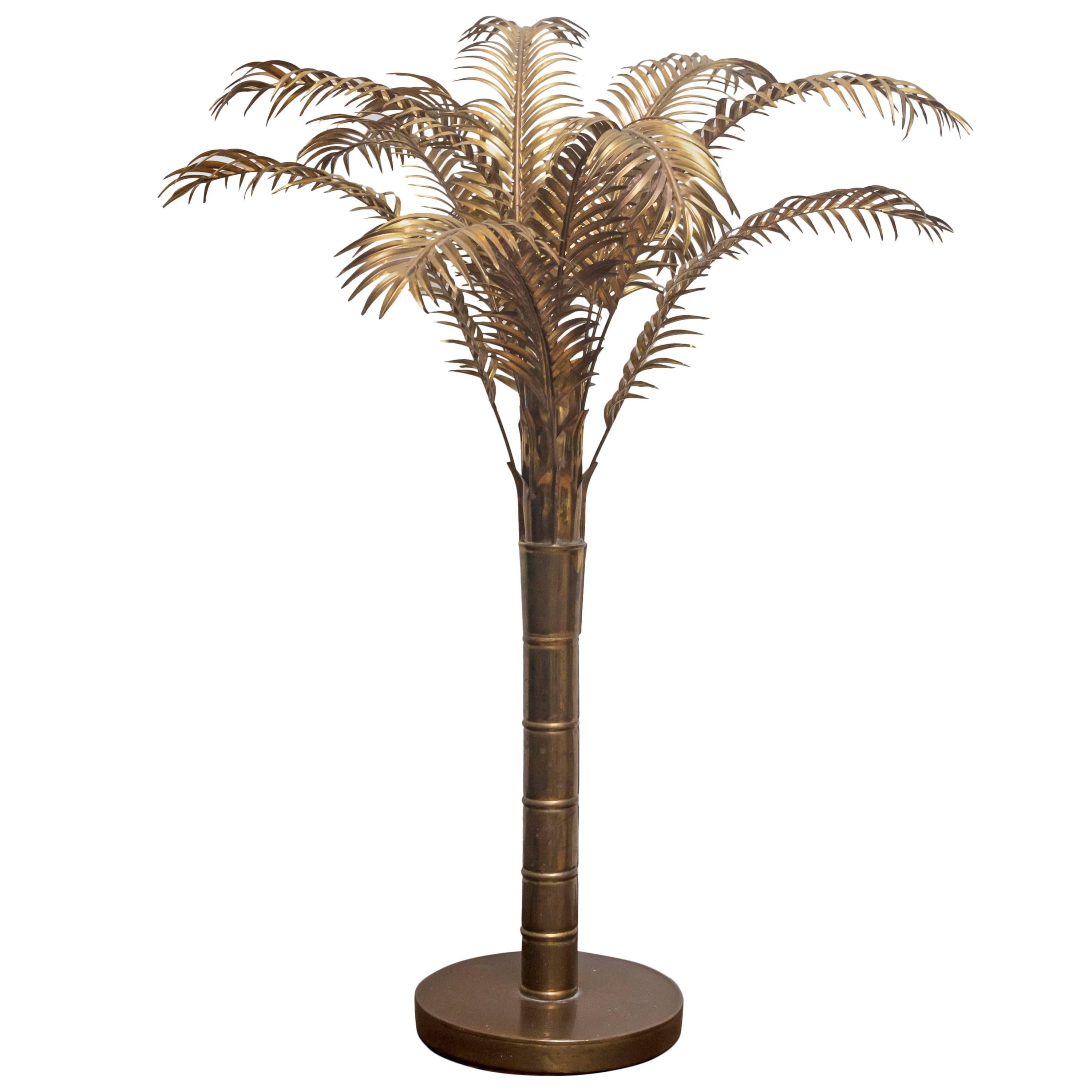 Arthur Court Brass Palm Tree