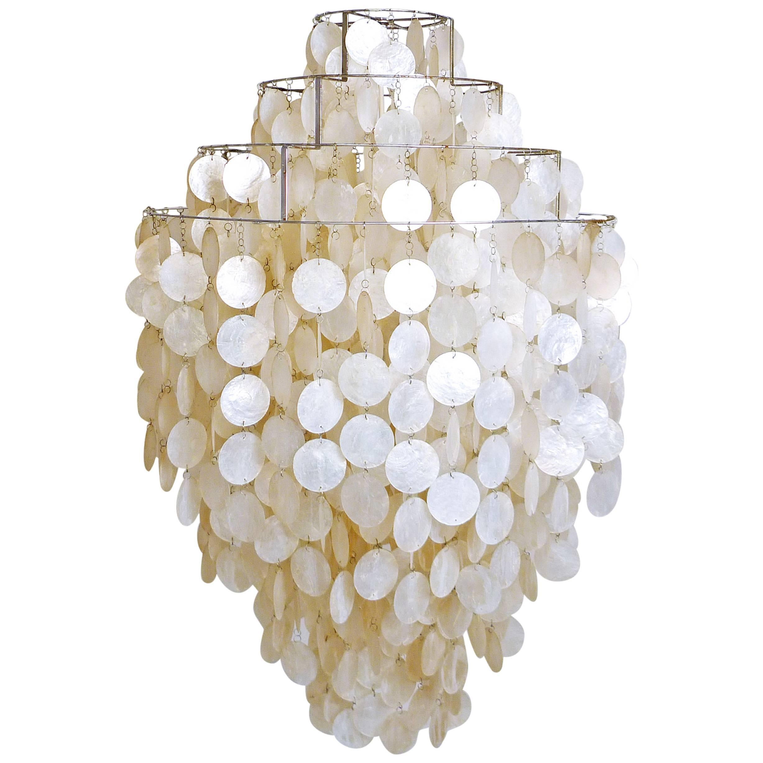 First Series Fun 0 DM Chandelier by Verner Panton for J. Luber Ag, Switzerland For Sale